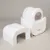 Kooa automatic cat toilet in white with removable protective roof and control panel. Modern design for easy cleaning.