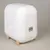 White container with wooden feet and handles, back shows kooa logo, CE marking and technical details.