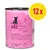 catz finefood N°19 Lamm & Pferd, 12 x puszka. Tekst: natürlich gut mmmmiau, bez dodatku cukru, bez testów na zwierzętach, ponad 93% mięsa i bulionu.