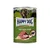 Happy Dog Sensible Pure Neuseeland konzerv, Lamm Pur/Lamb Pure felirattal, kutya képe, bárányhús szeletek, Made in Germany jelzés látható a dobozon.