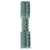 Light green chew toy with knobs and grooves, elongated shape, suitable for dental care.
