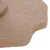 Primer plano de una superficie de yute beige con textura estructurada.