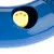 Blue toy with yellow paw-shaped insert, suitable for interactive play.