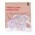 Emballage de 4 balles froissables TIAKI, texte visible : « TIAKI 4 pack crinkle ball », balles en matériau plastique irisé sous sachet transparent.