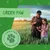 Texte visible : GREEN PAW, GREEN PAW GRÜNE PFOTE avec une empreinte de patte. Texte en anglais et allemand.