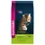 Упаковка корма для кошек Eukanuba Hairball Control Adult 1+ Years, 4 кг. Видна надпись: 91 % животного белка из курицы, уменьшение образования комков шерсти в 2 раза.