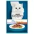 Purina Gourmet Perle Duetto Duo cat food pouch, visible text: mit Kalb und Ente, au veau et au canard. Image shows a white cat and a plate with meat pieces in sauce.