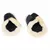 Paire de chaussons pour animal, intérieur en fausse fourrure beige, extérieur noir avec fermeture à scratch visible.