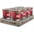 Belcando Dog Food Baseline beef, 70% meat content, Made in Germany. Six cans on wooden tray with 'Made in Germany' label.