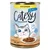 Catessy Chunks i gelé med kyckling, 400g burk. Utan tillsatt socker, illustration av en katt och serverade köttbitar på tallrik.