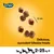 Tasty Minis -herkkuja, koko 1,5 cm. Teksti: Delicious, succulent bitesize treats. Kuvakkeet: koirat S, M, L, paino 2–25 kg+.