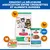 Hill's Science Plan Kitten <1 aliments secs et humides, variétés au poulet, à la dinde et au poisson. Trois chats sont représentés sur l'emballage. Hill's Science Plan Kitten <1 aliments secs et humides, variétés au poulet, à la dinde et au poisson. Trois chats sont représentés sur l'emballage.