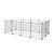 Lionto Freilaufgehege aus Metall - L 144 x B 74 x H 46 cm