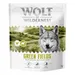 Wolf of Wilderness „Green Fields“ pro dospělé psy, kuřecí s jehněčím – bez obilovin - 1 kg: nová receptura