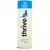 100% real white fish treats, the healthier treat cats love to eat, shown on cylindrical packaging with a blue cat silhouette and thrive branding.