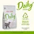 almo nature Daily con ingredientes naturales, atún y salmón. Bolsa de plástico reciclable LDPE+HDPE, código de reciclaje 7. Todos los beneficios para el planeta.