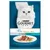 Purina Gourmet Perle Duetto Duo cat food pouch, visible text: mit Sardine und Thunfisch, à la sardine et au thon. Image of white cat and plate with fish pieces in sauce.