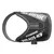 Julius-K9 IDC-Power dog harness in black with reflective stripes and sturdy metal ring for leash attachment.