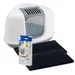 Maison de toilette d'angle Savic Nestor Corner pour chat - lot complet : maison gris clair / blanc + 2 filtres + 12 sacs