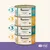 Applaws cat food 12-pack: 3x tuna fillet in broth, 3x chicken breast in broth, 3x ocean fish in broth, 3x chicken breast with cheese in broth, 70g each. Certified B Corporation.