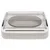 Automatic pet feeder with transparent lid and oval food bowl, shown closed. Designed to keep food fresh until opened.