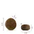 Zwei runde Kroketten mit Maßangaben: Durchmesser 13 mm, Höhe ca. 7 mm. Zwei runde Kroketten mit Maßangaben: Durchmesser 13 mm, Höhe ca. 7 mm.