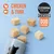 COSMA PURE LOVE SNACKIES DUO FLAVOURS, chicken & tuna. Image shows light brown cube treats and a container with a cat silhouette.
