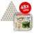 Pack of 48 Feringa Classic Meat trays, each 100g, veal with carrots and cat thyme for adult pets. Product packaging and quantity are shown.