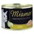 Miamor Feine Filets Naturelle Huhn -kissanruokapurkki, teksti: im eigenen Saft. Kansi metallia, etiketissä valkoinen kissa ja kanan fileepala. Tekstit saksaksi.