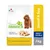 Natural Trainer hundefoder, Small & Toy, ADULT >10 Mesi, 7 kg. Made in Italy. CON POLLO FRESCO E RISO. CON INGREDIENTI SPECIFICI DI ORIGINE NATURALE. Billede af lille brun hund.