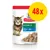 Hill's Science Plan Kitten <1 mit Ocean Fish, Chunks & Gravy. Verpackung zeigt 48x Portionsbeutel für Kätzchen unter einem Jahr.