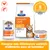 Hill's Prescription Diet Urinary Care c/d Multicare, cliniquement prouvé : dissolution des calculs de struvite en 8 jours. Aliments secs et humides illustrés avec du poulet et du poisson.