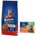 Croquettes Brekkies 15 kg pour chat + sachets Daily Delice 8 x 85 g offerts ! - Bœuf (15 kg) + saumon et thon (8 x 85g )