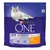 Purina ONE Bifensis Dual Defense Adulte, 1,5 kg. Widoczny kot, tekst po francusku: élaboré avec du poulet sélectionné et aux céréales complètes. Bez barwników i konserwantów.
