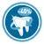Tooth icon with blue arrow around it and text approx 40%