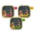Pack contains 2x chicken with beef and vegetables, 2x chicken with vegetables, and 1x chicken with lamb and vegetables pâté trays, each 150g.