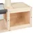 Holz-Katzenmöbel mit Sisal-Kratzfläche, offener Liegeplatz und gepolsterter Hängematte. Naturholzrahmen mit Schraubverbindungen.