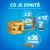 Obsah balení: 2 krabice Purina Dentalife, 12 sáčků Dentalife, celkem 36 tyčinek. Text: Co je uvnitř, x2, x12, x36 tyčinek.