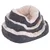 Trois paniers pour animaux empilés, tissu côtelé gris à l’extérieur et doublure intérieure beige en peluche. Tailles différentes visibles.