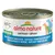 Almo Nature HFC Natural konzerva, pet food + amore, skipjack tuna i bakalar. Tekst na više jezika, ilustracije pasa i mačaka na ambalaži.
