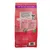 Back of pet food bag showing feeding guide, nutritional information, ingredient highlights such as hypoallergenic and salmon content, sustainability claims, and made in the UK statement.
