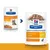 Hill's Prescription Diet Urinary Care c/d Multicare kattenvoer met kip, oude en nieuwe verpakking zichtbaar. Tekst: Tender Chunks in Gravy with Chicken, Veterinarian Recommended.