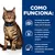 Texto: Como funciona. Tecnologia de matriz de fibras especial com dupla ação de limpeza. O tamanho, a forma e a textura exclusivos do croquete ajudam a limpar até à linha gengival. Nutrição completa e equilibrada, com antioxidantes clinicamente comprovados.