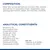 Összetétel és analitikai alkotórészek angolul: hús és állati származékok (csirke 3%), gabonafélék, zöldségek, tojás, magvak, olajok, fehérje 6,7%, zsír 2,9%, rost 3,4%, nedvesség 76,1%.