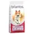 Confezione di crocchette per cani briantos Adult con salmone e riso, 14 kg. Testo visibile: designed for your dog's needs, shiny coat, high tolerance, made in Germany.