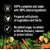 Texte en anglais : 100% complete and made with 100% natural ingredients, prepared with plenty of vegetables and herbs, no added sugar, flavours, colours or preservatives.