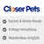 Closer Pets. Katzen & kleine Hunde, 4-Wege-Verschluss, Wandeinbau möglich (teksti saksaksi).