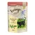 Feringa Classic Meat, Chicken & Trout with potato & parsley, ADULT, 85 g. Illustration de chat noir et pictogrammes poulet et truite visibles sur l’emballage.