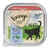 Feringa Classic Meat, Salmon & Turkey with courgette & watercress, ADULT, 100 g. Immagine di confezione con gatto nero e paesaggio rurale. Testo in inglese.