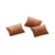 Three brown, cushion-shaped snacks with a smooth surface, suitable as treats or supplements for pets.
